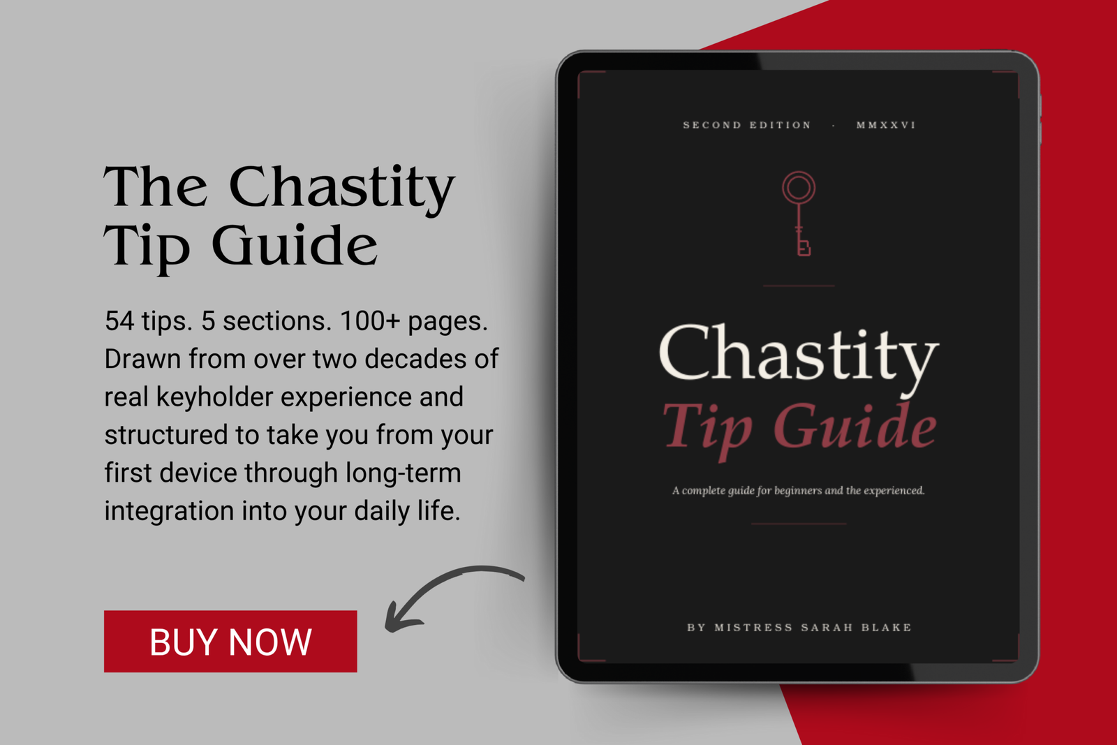 The Chastity Tip Guide by Mistress Sarah Blake